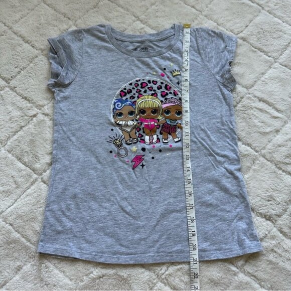 L.O.L. Surprise | Girls Gray Short Sleeve Graphic T-Shirt | Size Extra Large - Picture 7 of 7